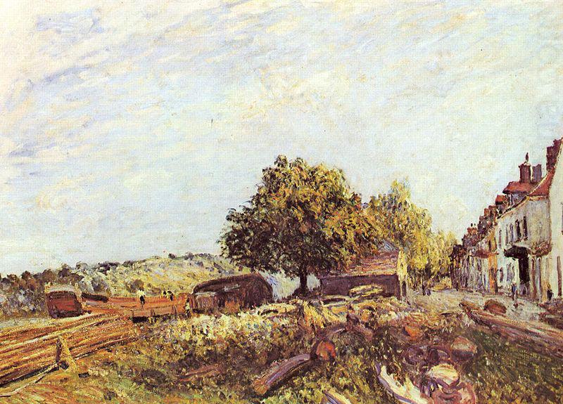 Alfred Sisley Saint-Mammes am Morgen china oil painting image